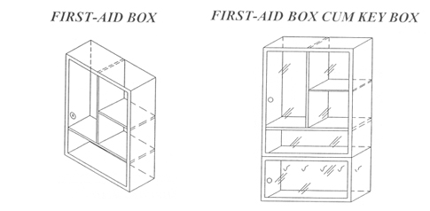First Aid Box / First Aid Box Cum Key Box